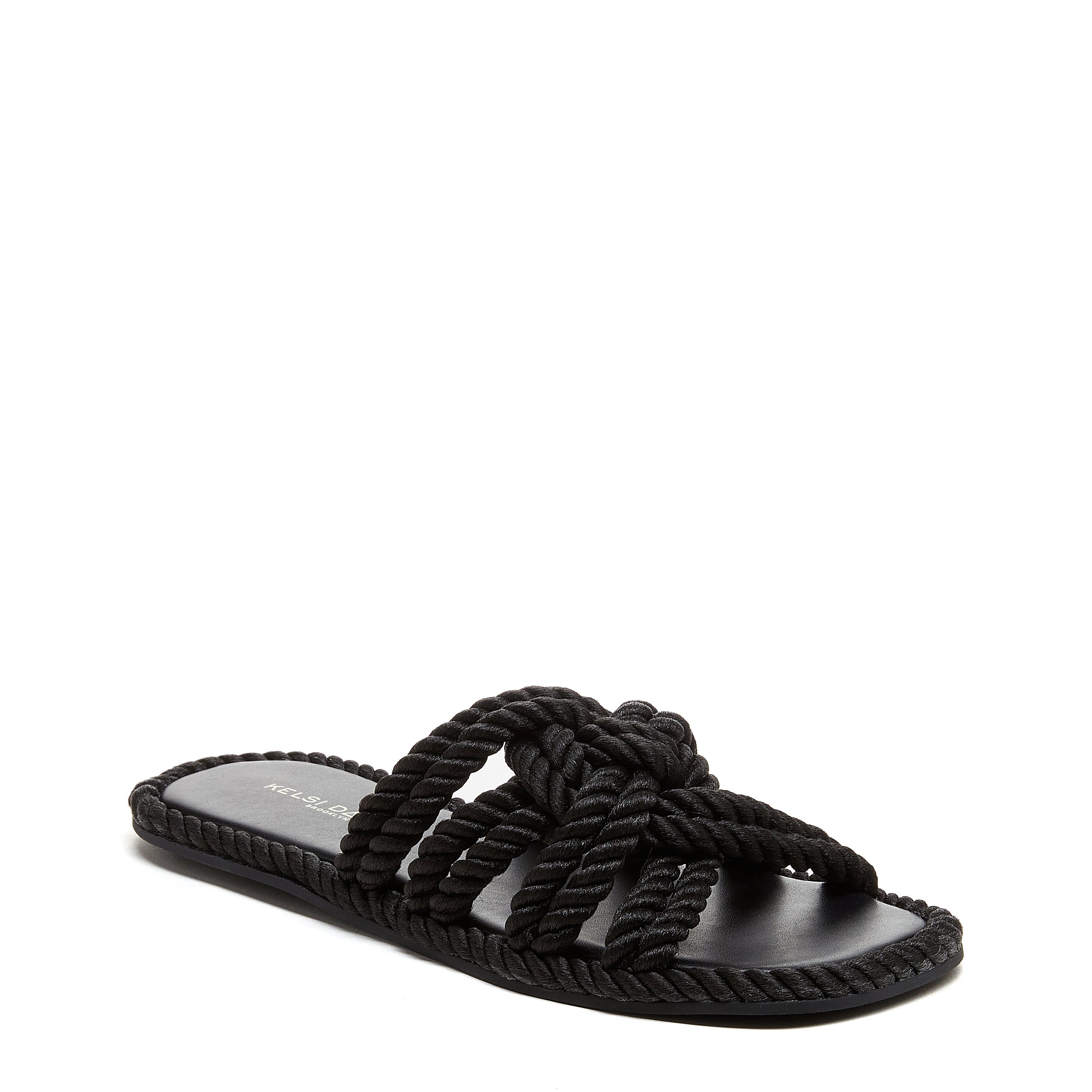 Buy Imperio Black Men Woven Leather Slip On Sandals Online at Regal Shoes |  8464824