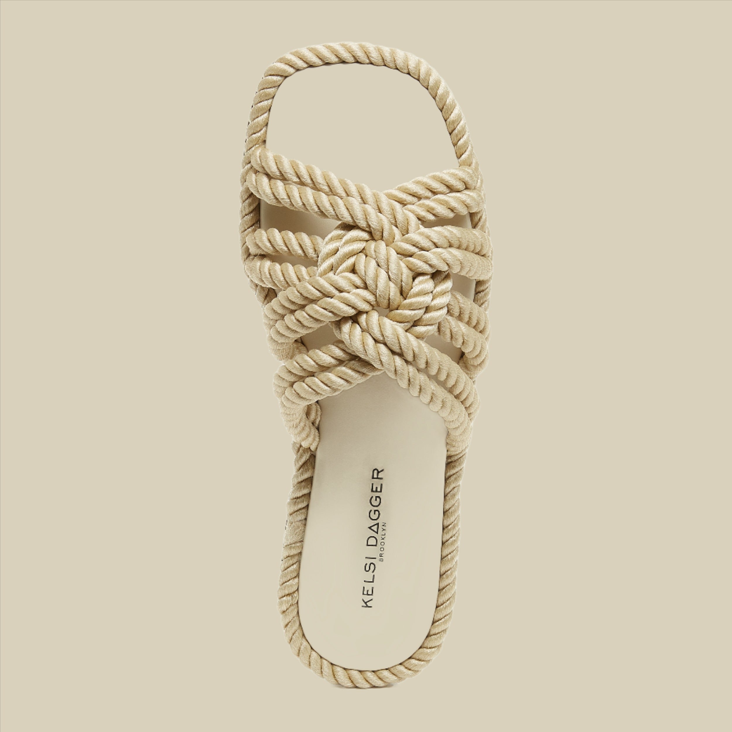 Kelsi Dagger BK® Womens Beachy Natural Rope Woven Sandals