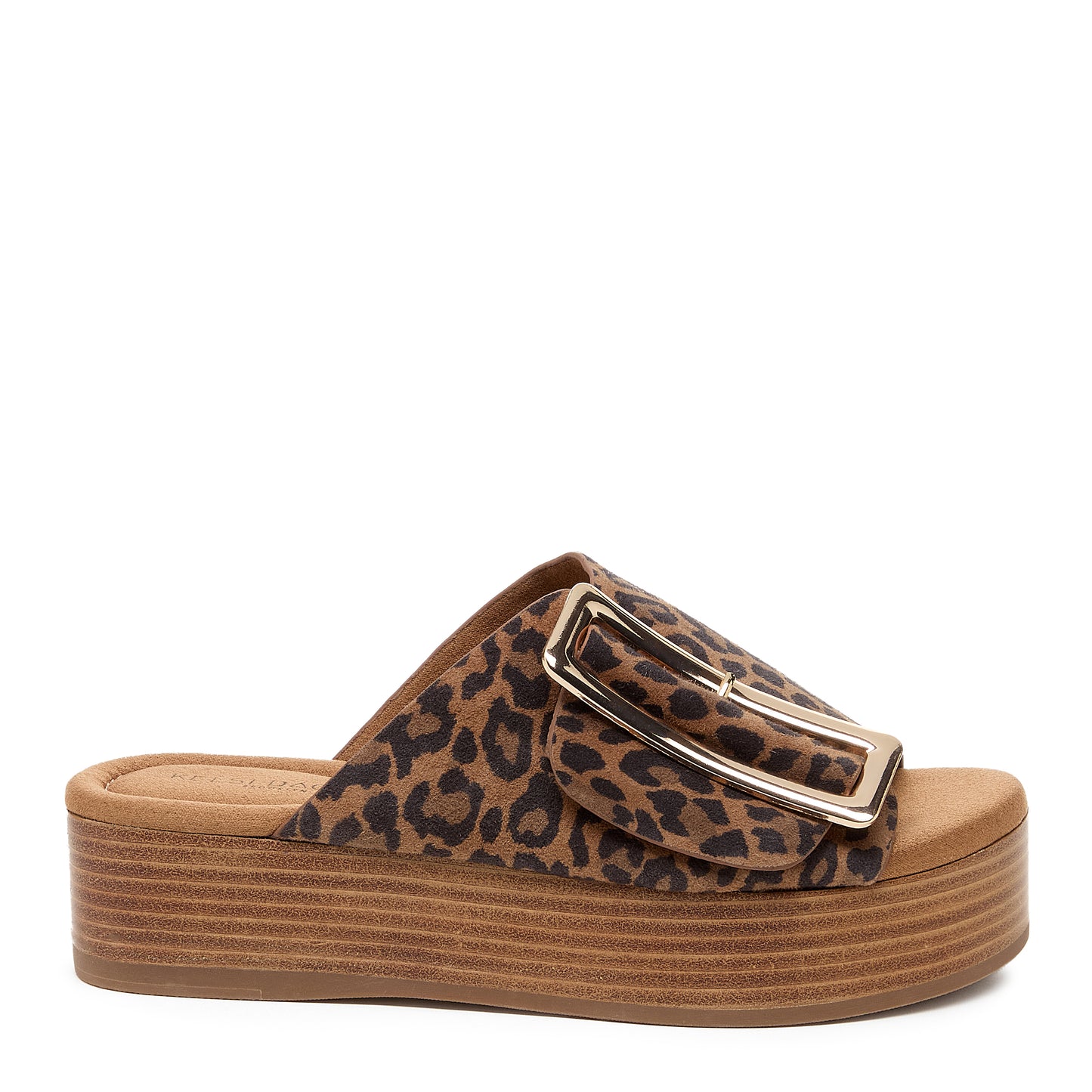 Dover Leopard Suede Platform Sandals - Women's Stacked Leather Sandals