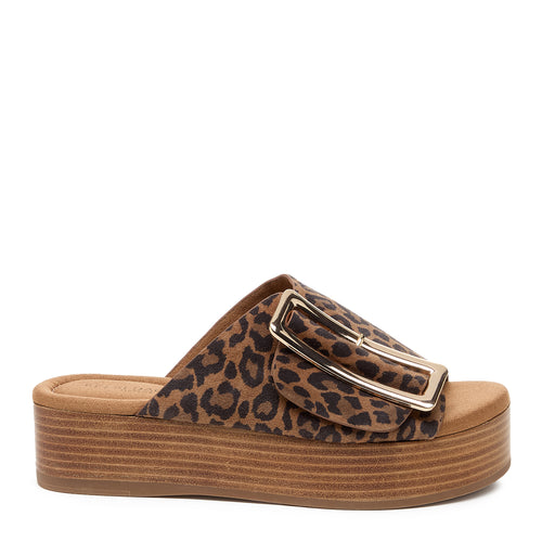 Dover Leopard Suede Platform Sandals