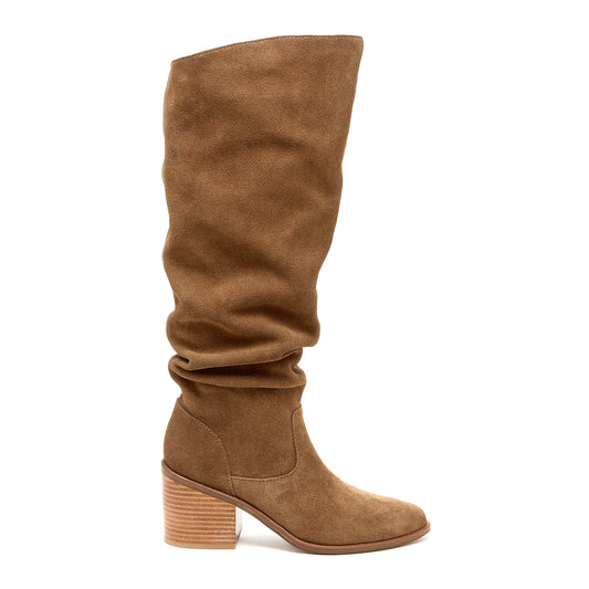 Easton Armadillo Suede Slouchy Boots