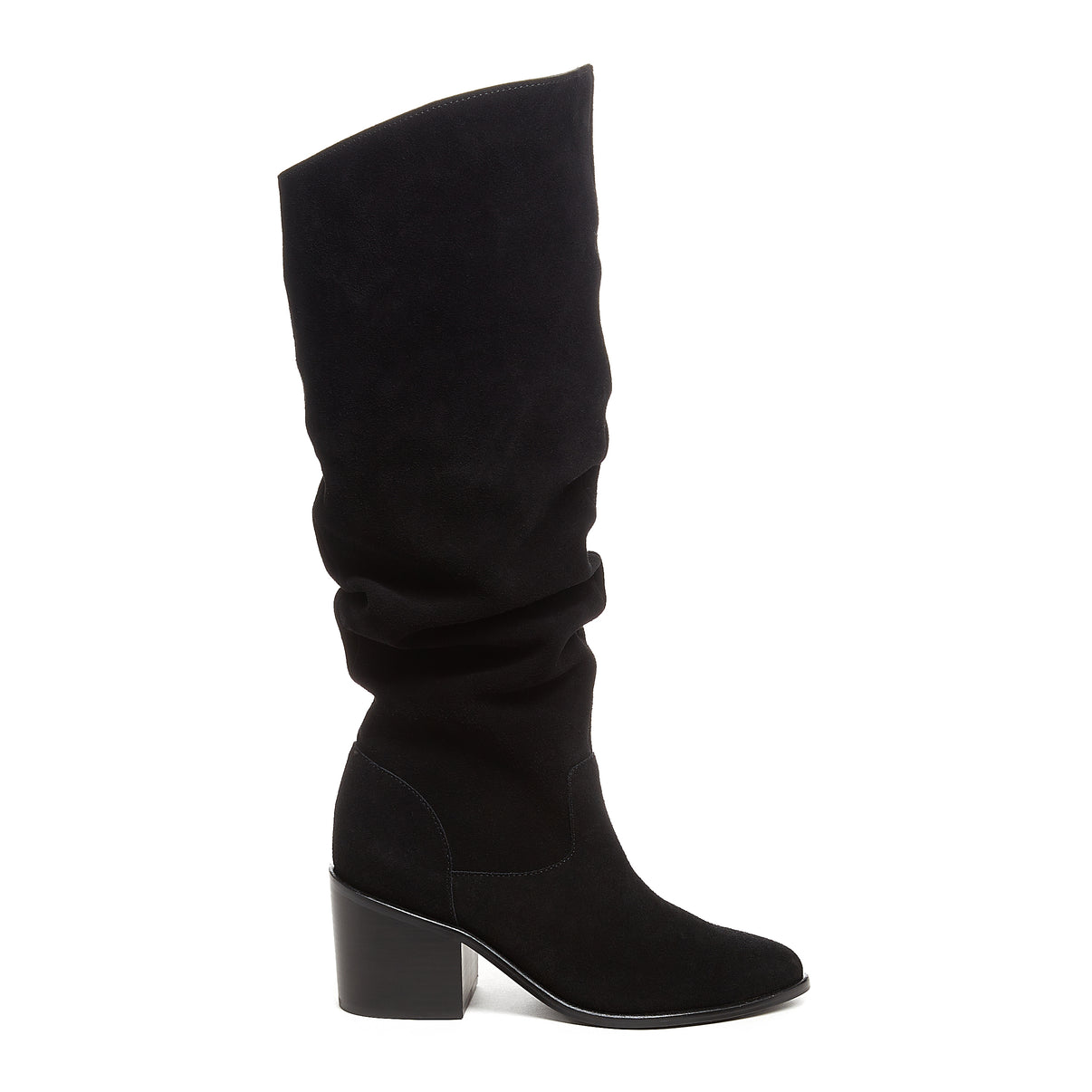 Women's Easton Black Suede Slouchy Boots by Kelsi Dagger BK®