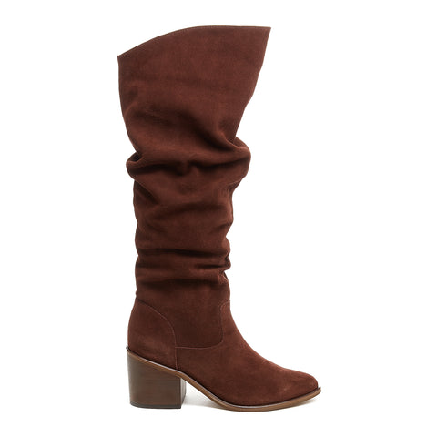 Women's Easton Cognac Suede Slouchy Boots by Kelsi Dagger BK®