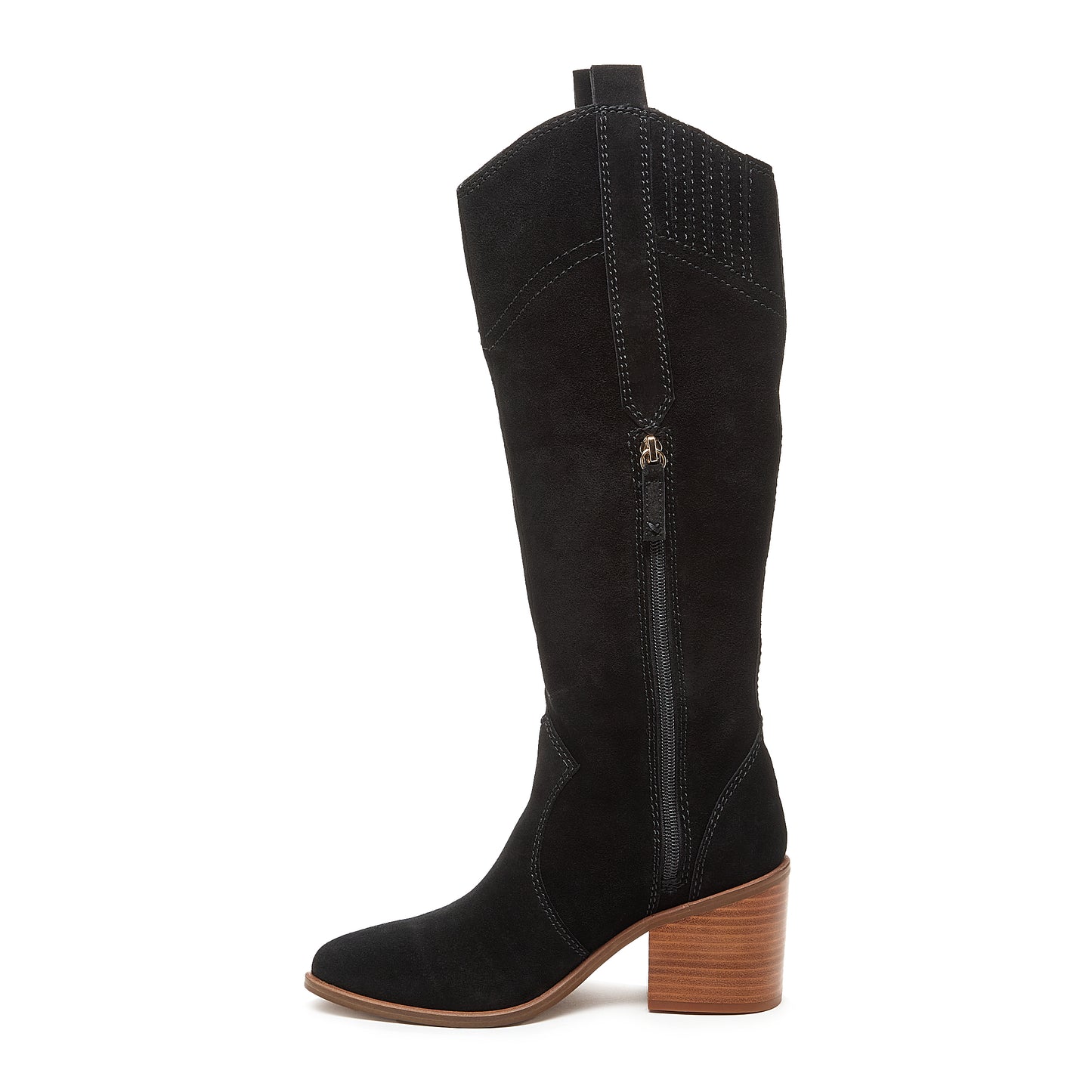 Women's Kelsi Dagger Brooklyn Echo Black Suede Tall Boots