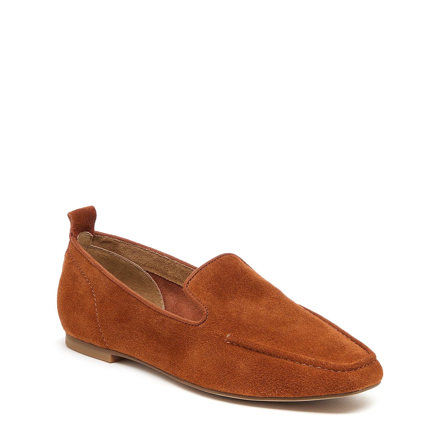 Kelsi Dagger Brooklyn Finley Caramel Suede Loafers Women's