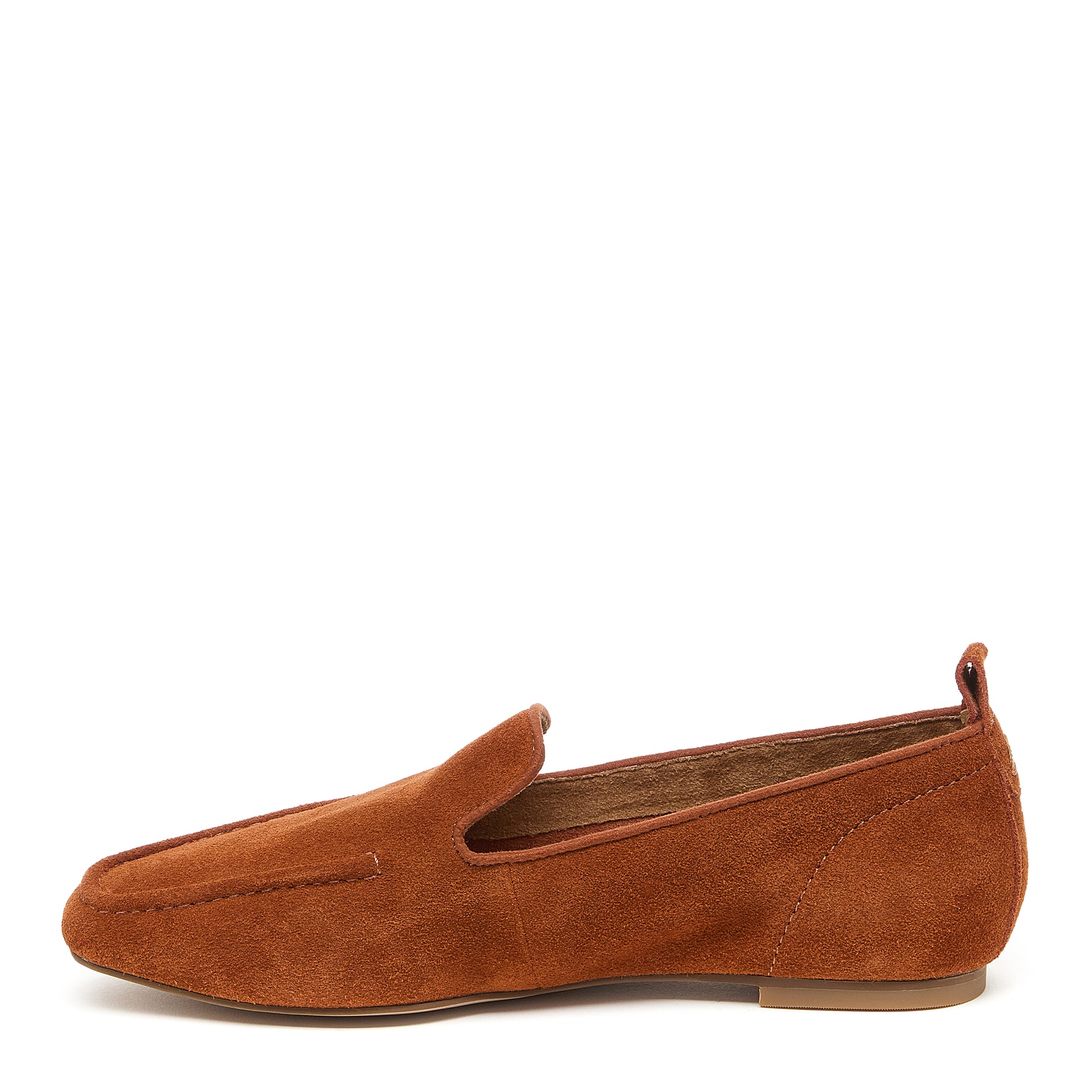 Kelsi Dagger Brooklyn Finley Caramel Suede Loafers Women's