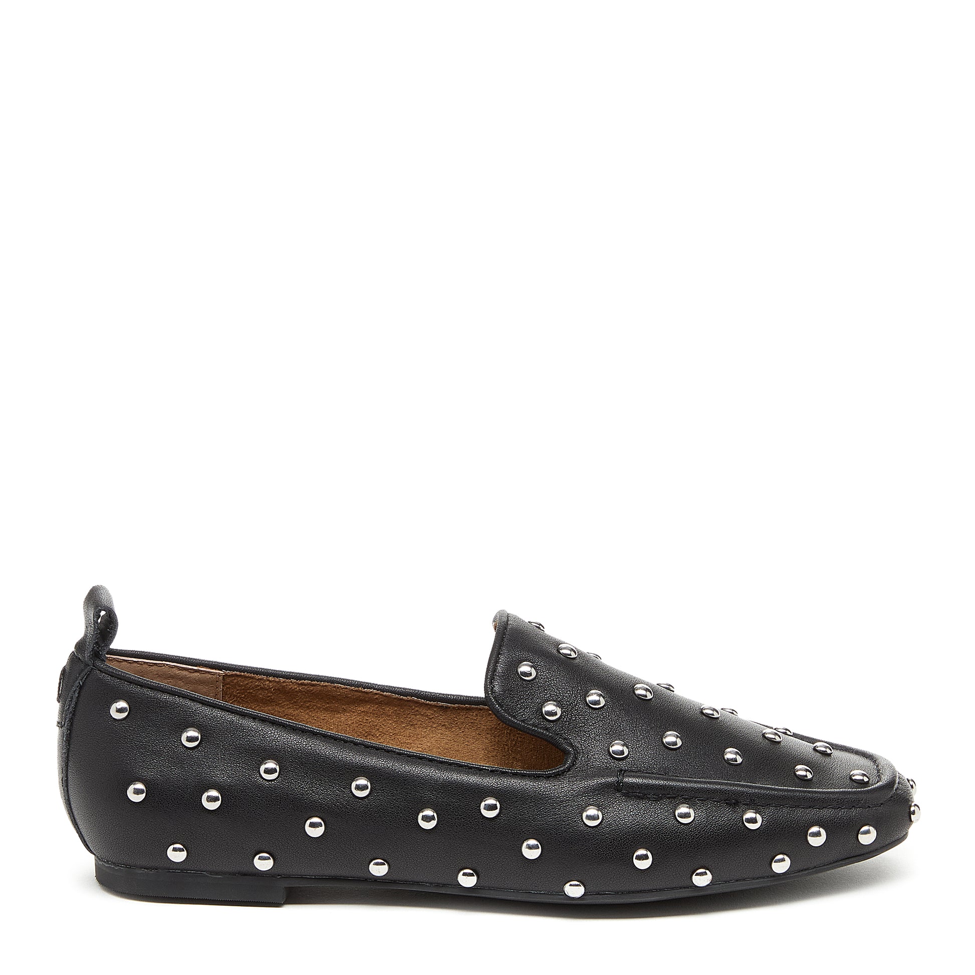 Kelsi Dagger Brooklyn Finley Black Stud Loafers Women's