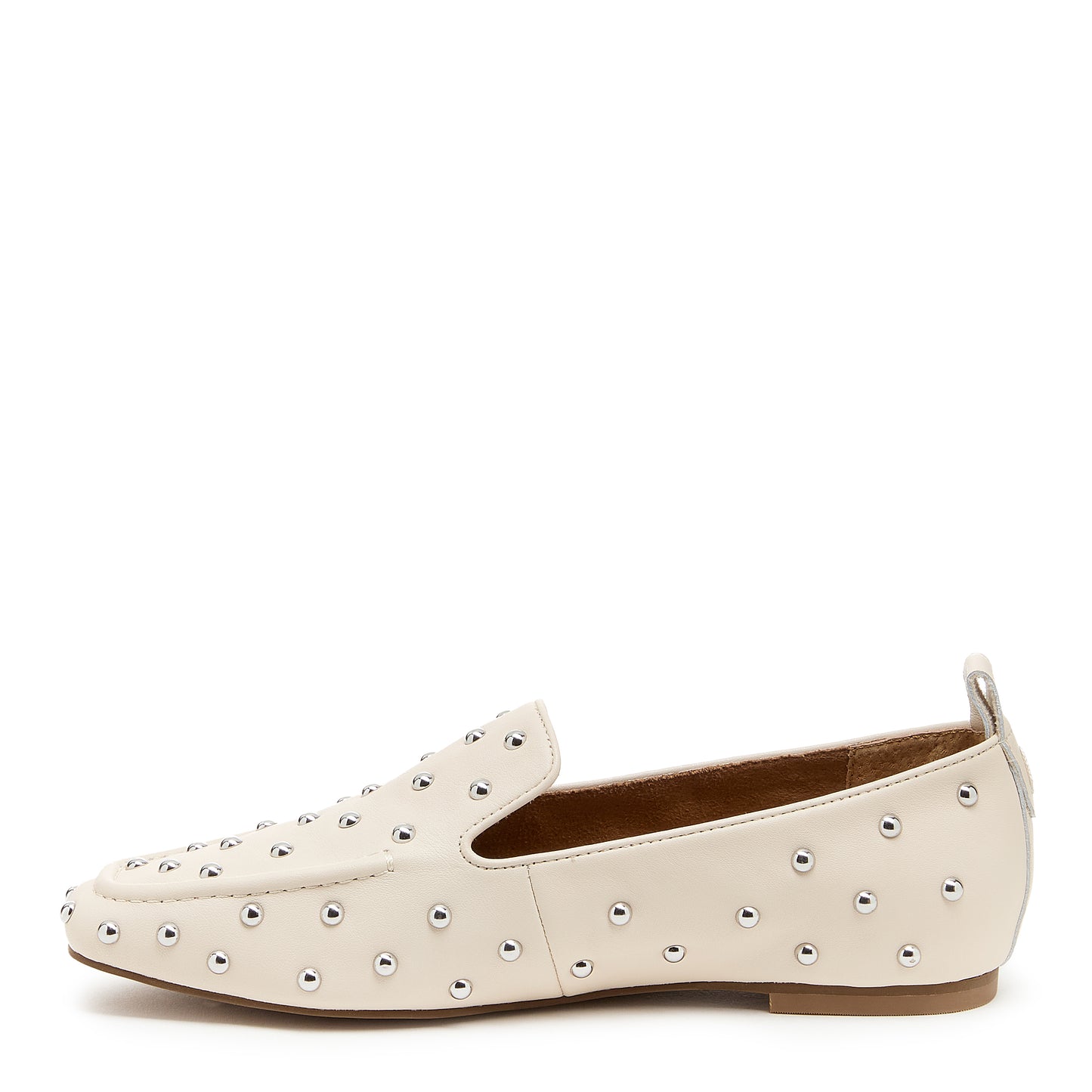 Finley Cream Stud Loafers