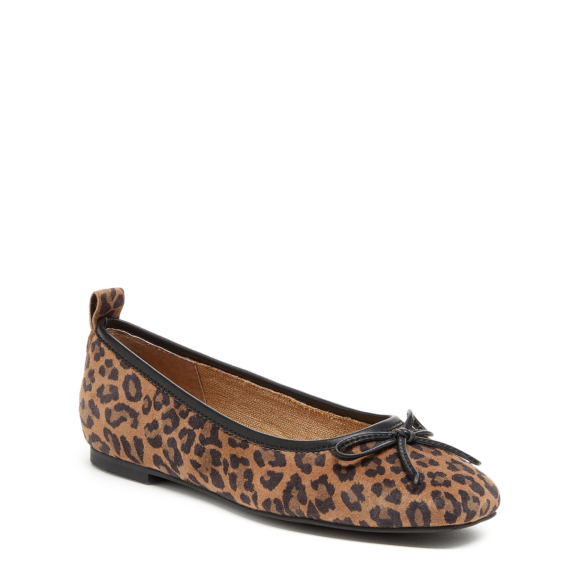 Kelsi Dagger Women's Frankie Leopard Ballet Flats - Suede, Dainty Bow Detail