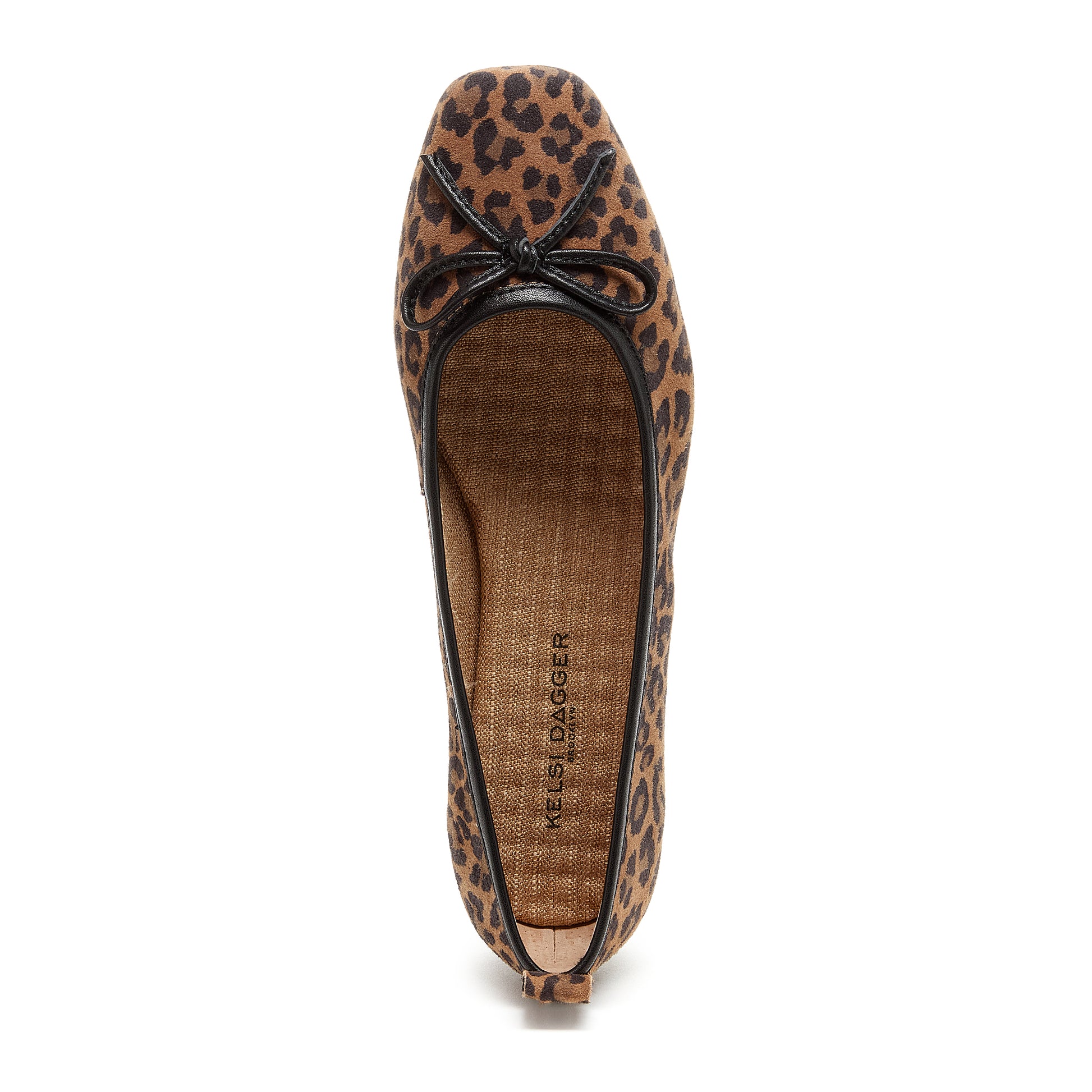 Kelsi Dagger Women's Frankie Leopard Ballet Flats - Suede, Dainty Bow Detail