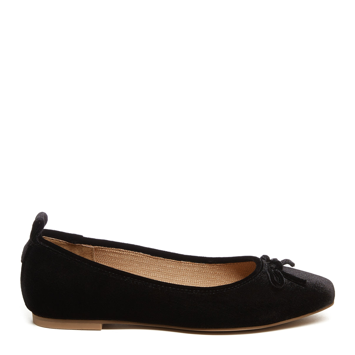 Women's Frankie Black Velvet Ballet Flats by Kelsi Dagger BK®