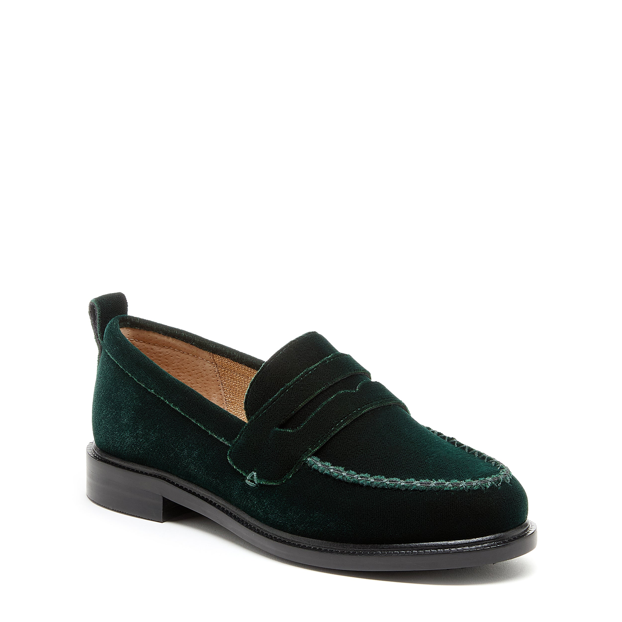 Kelsi Dagger Brooklyn Women s Lens Dark Green Velvet Loafers Kelsi Dagger BK