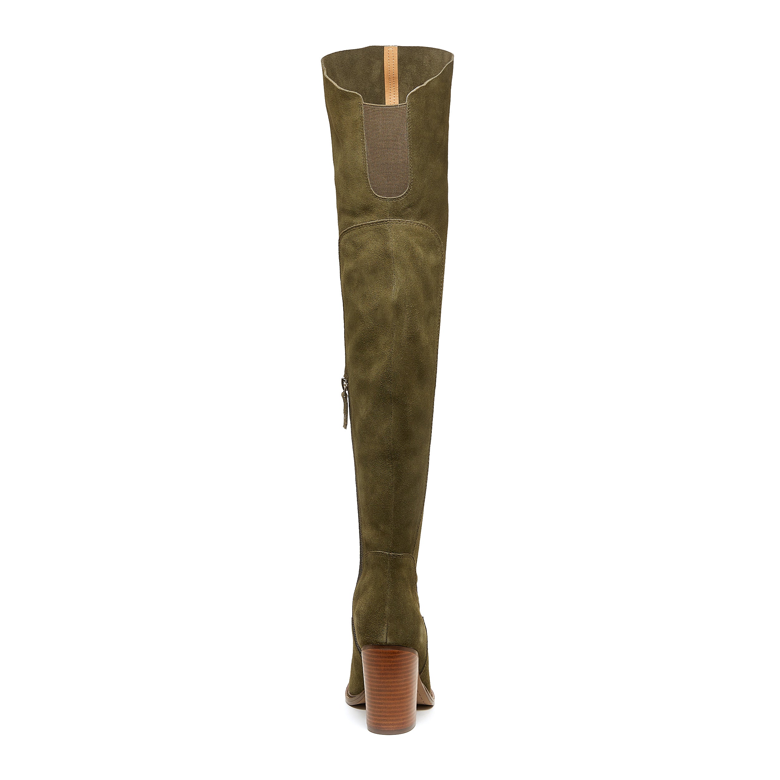 Khaki green knee high boots online