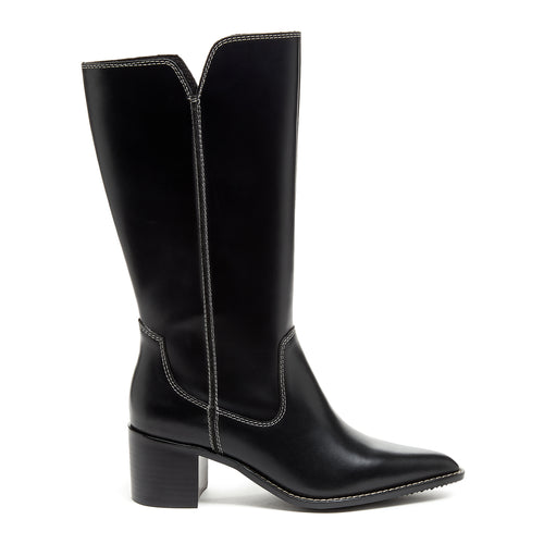 Marshall  Black Pointed Toe Boots