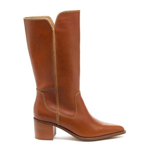 Marshall  Caramel Pointed Toe Boots