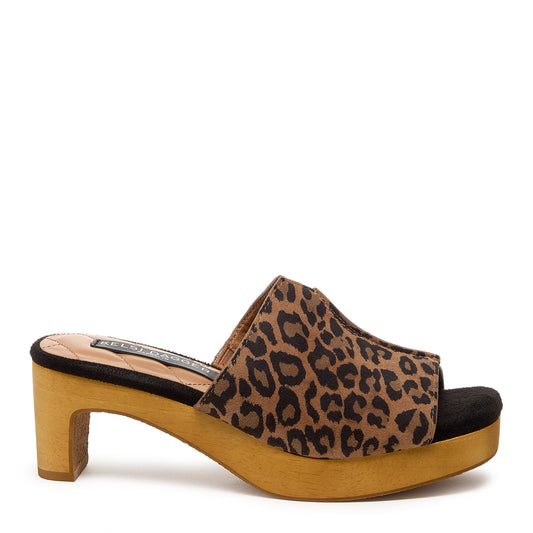 Kelsi Dagger Women's Ryan Platform Slide Sandals Leopard