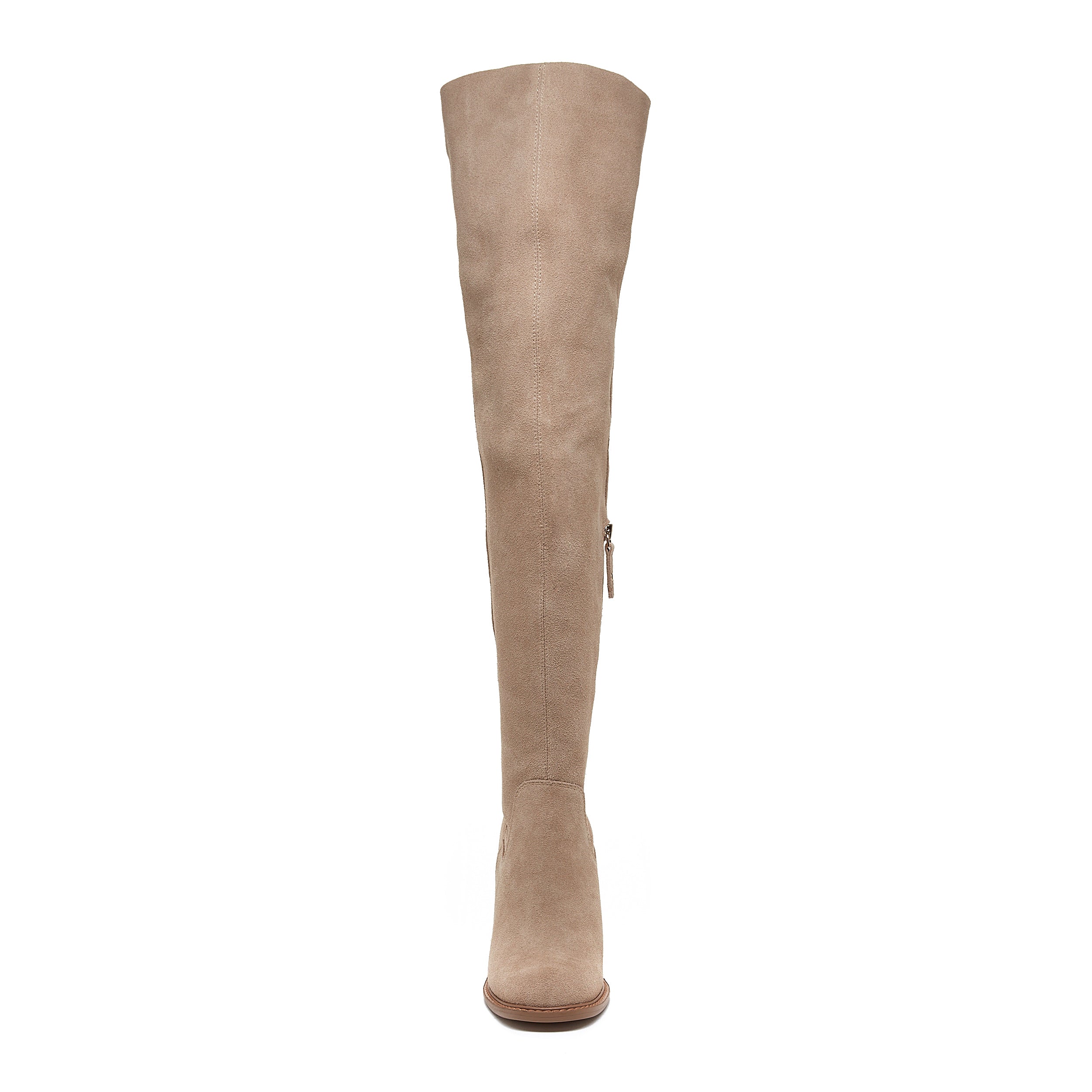 Tan suede wide calf boots sale