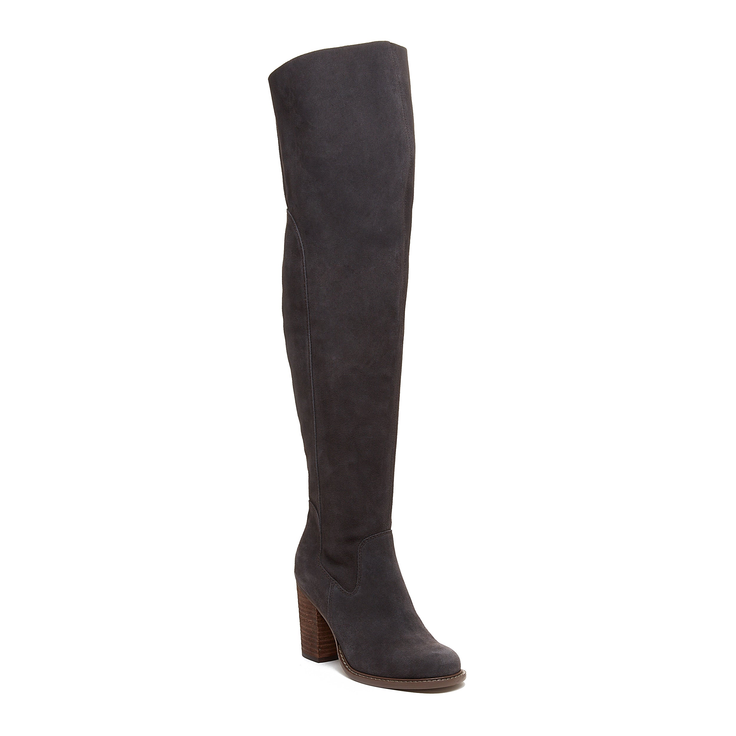 Grey over the knee boots wide calf hotsell